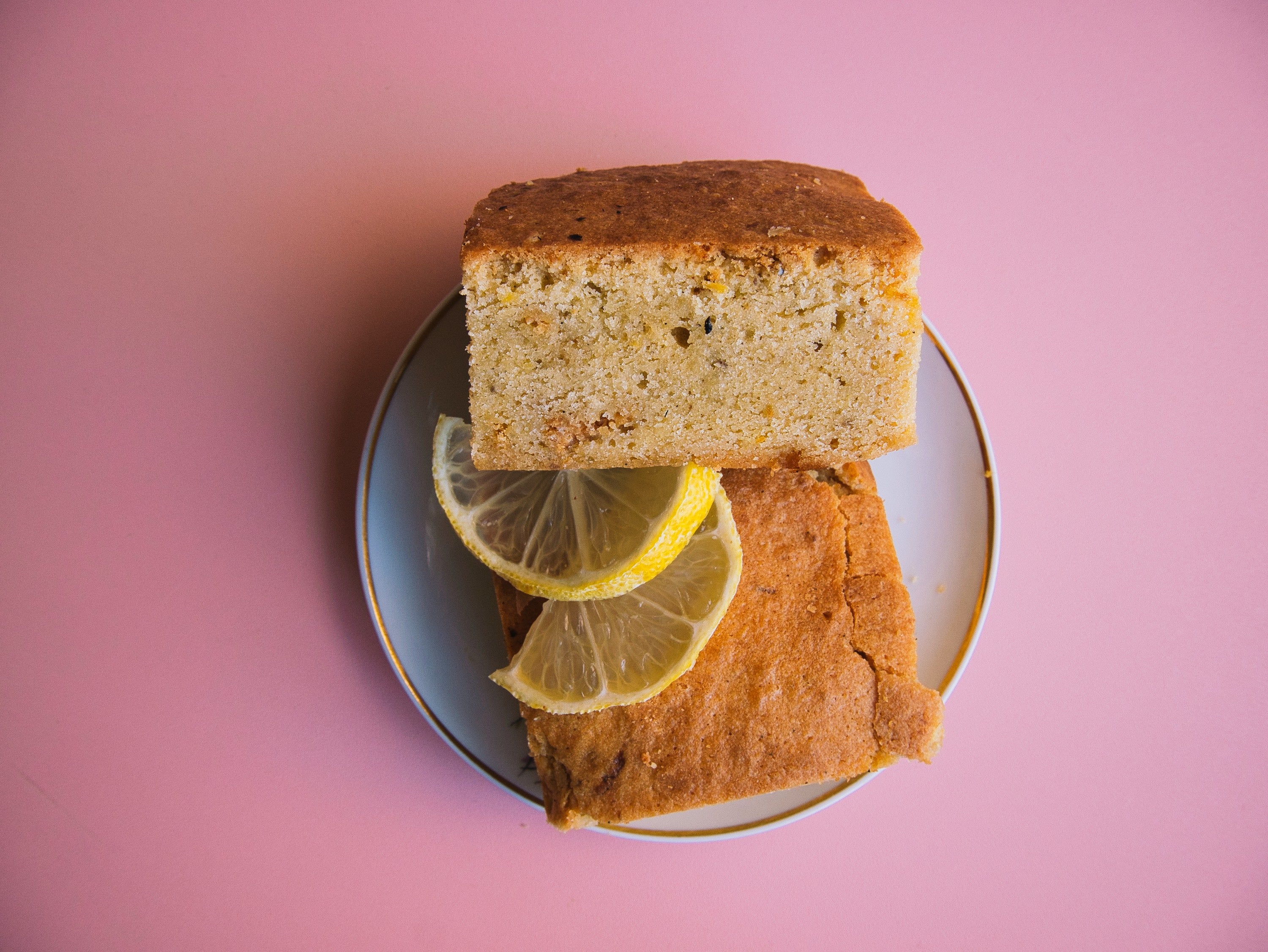 Citroen-kardemom blondies