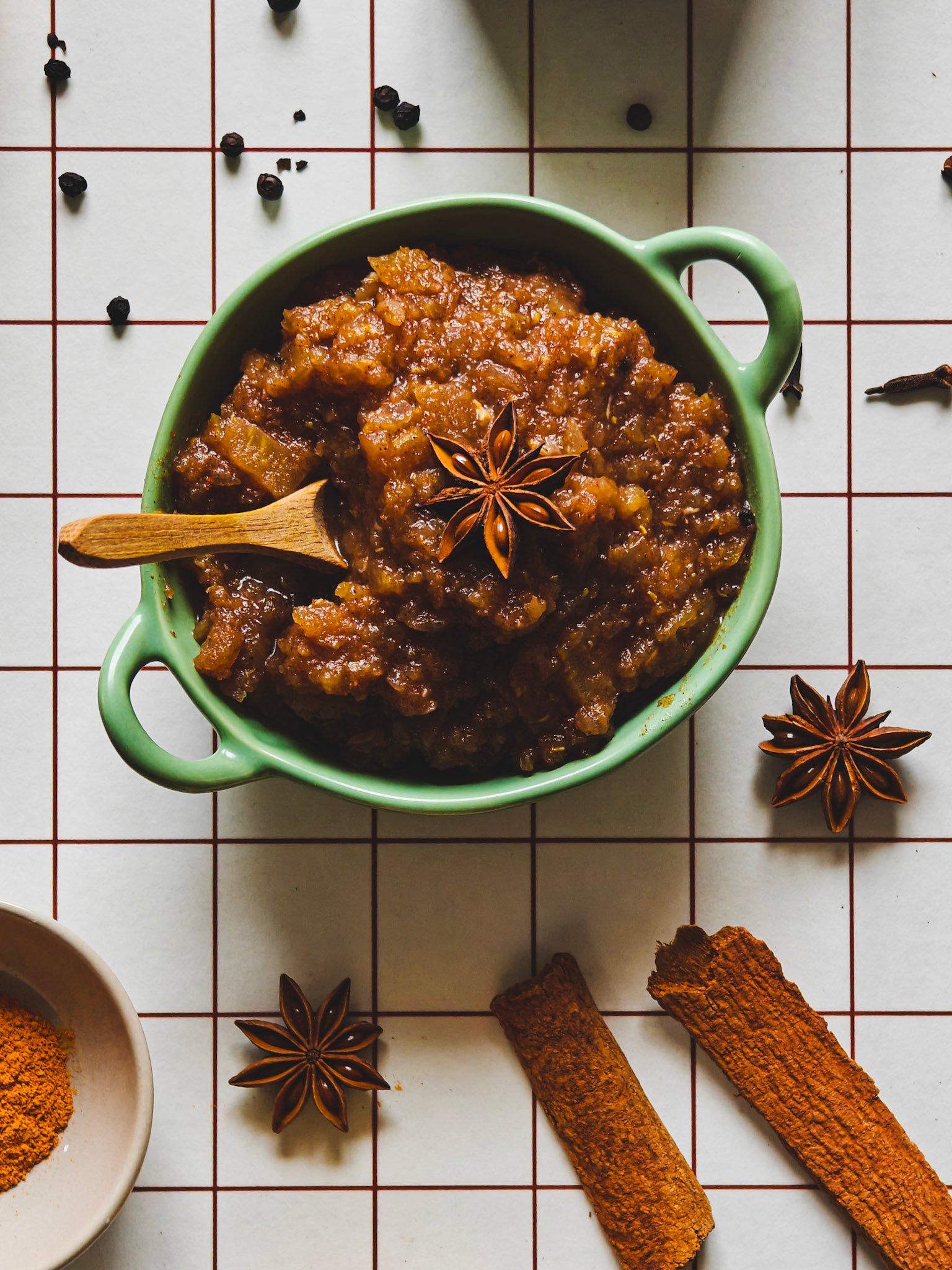 Appelcompote met sinaasappel