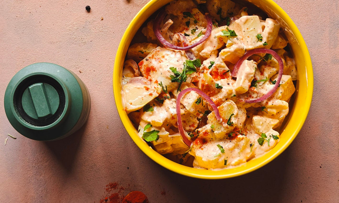 Aardappelsalade met river side sweet paprika