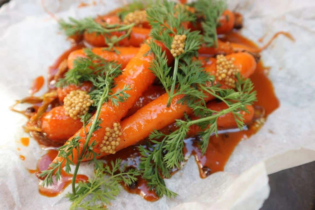 Honing-kaneel wortels