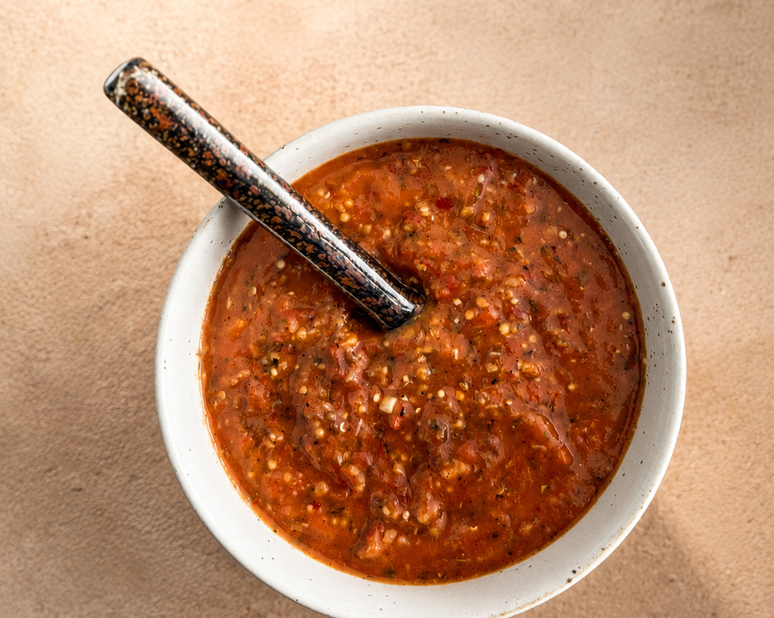 Achar tomatensaus met Sichuan peper - The Good Spice recept