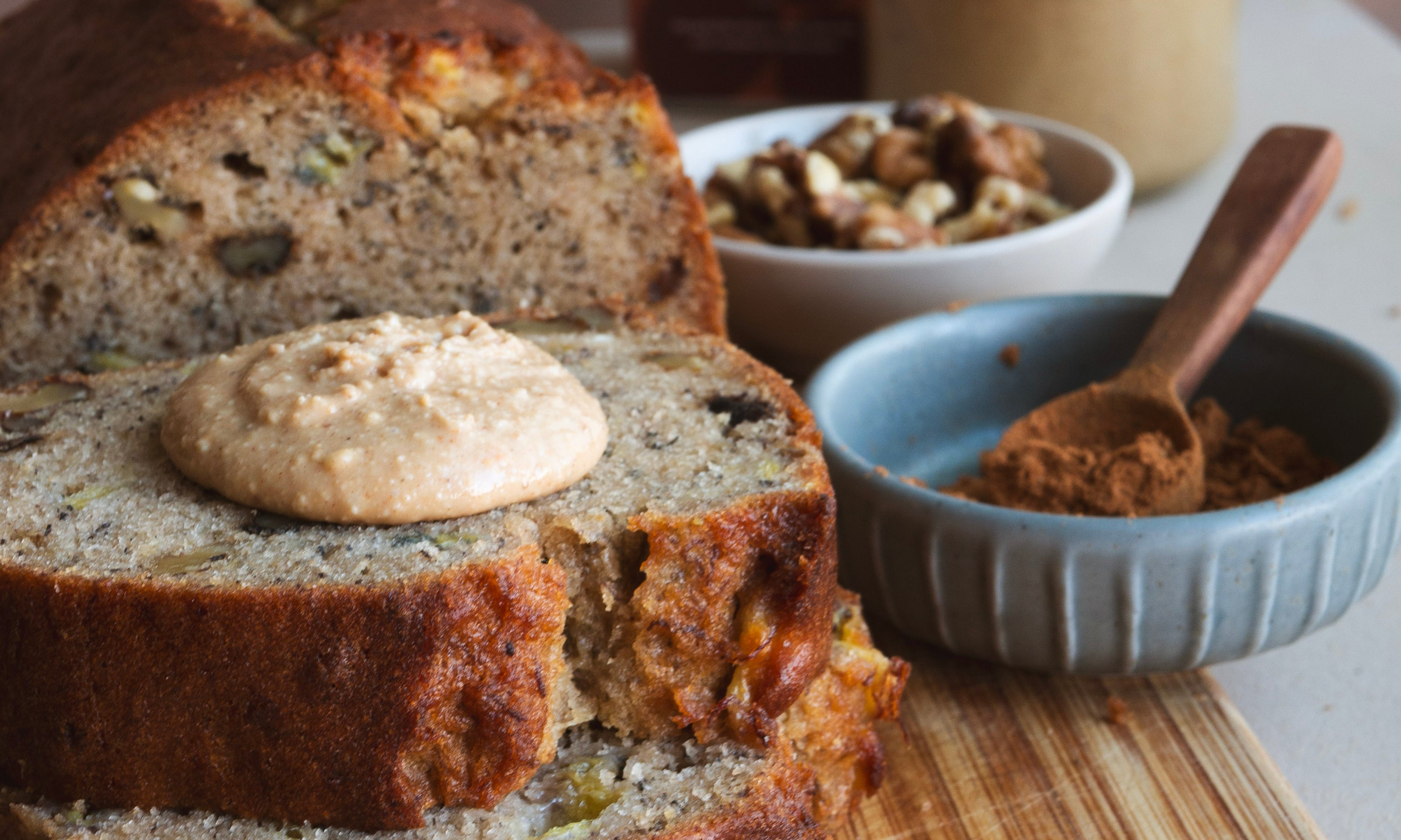Bananenbrood met speculaas specerijen