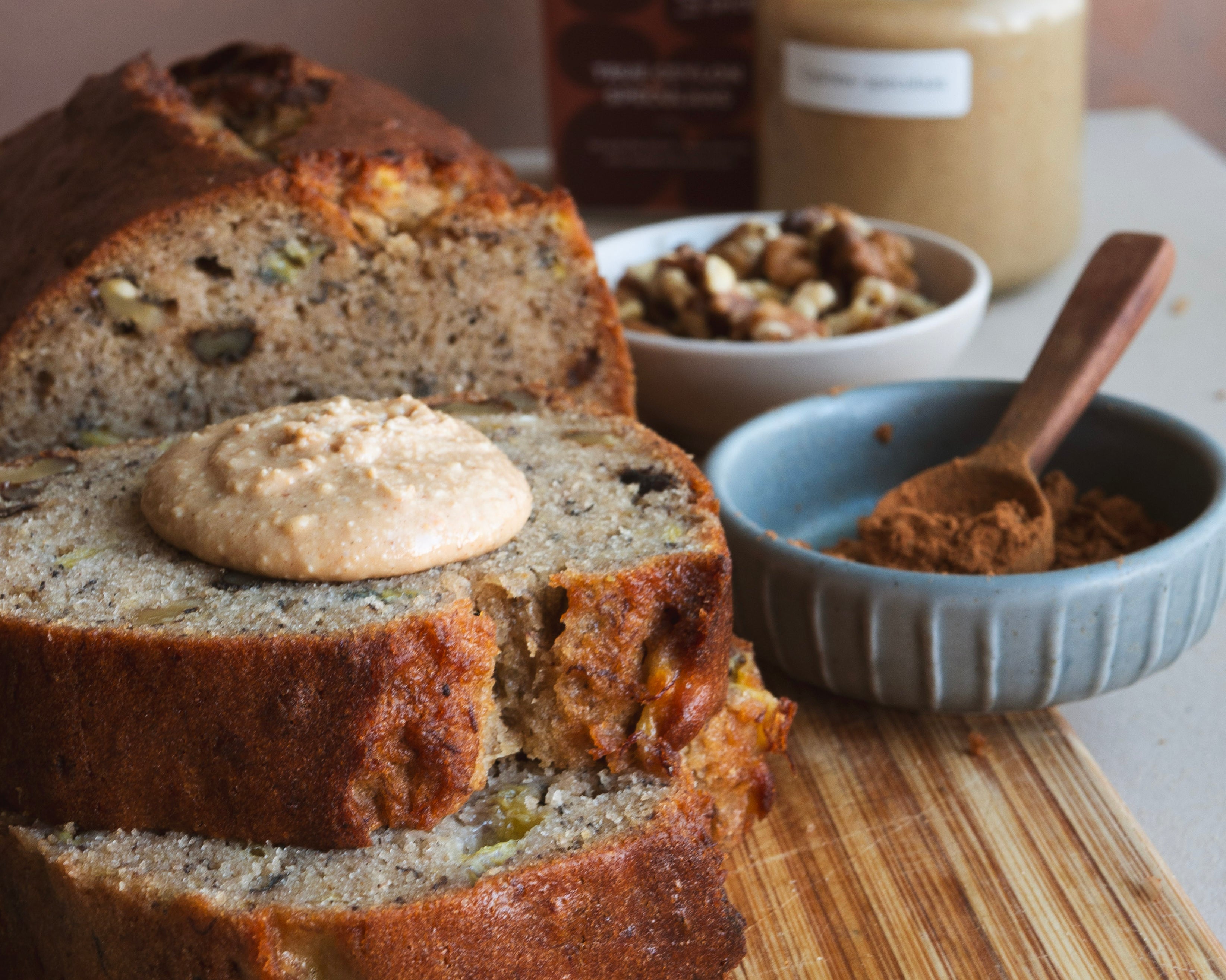 Bananenbrood met speculaas specerijen