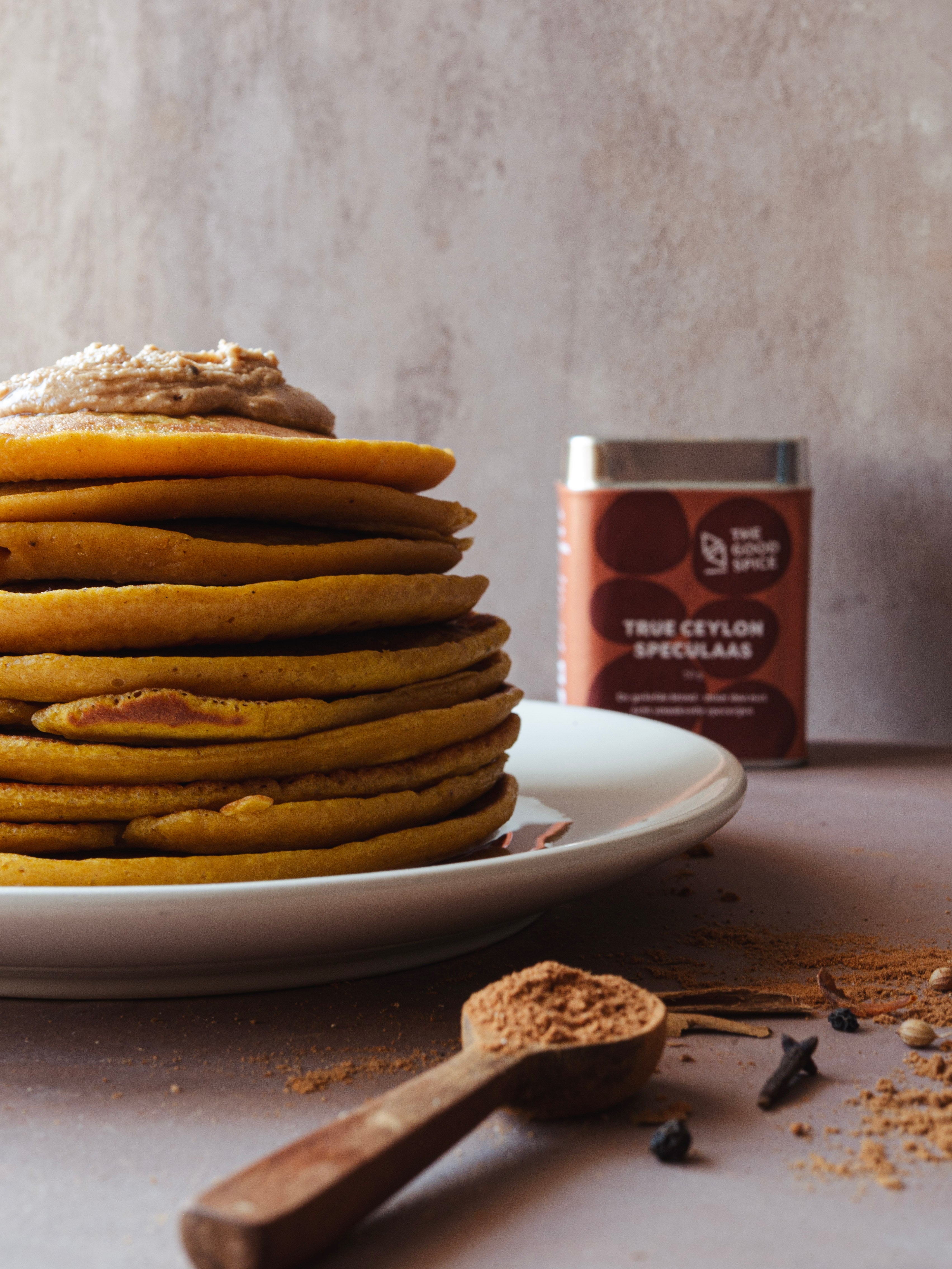 Pompoenpannenkoeken met speculaas