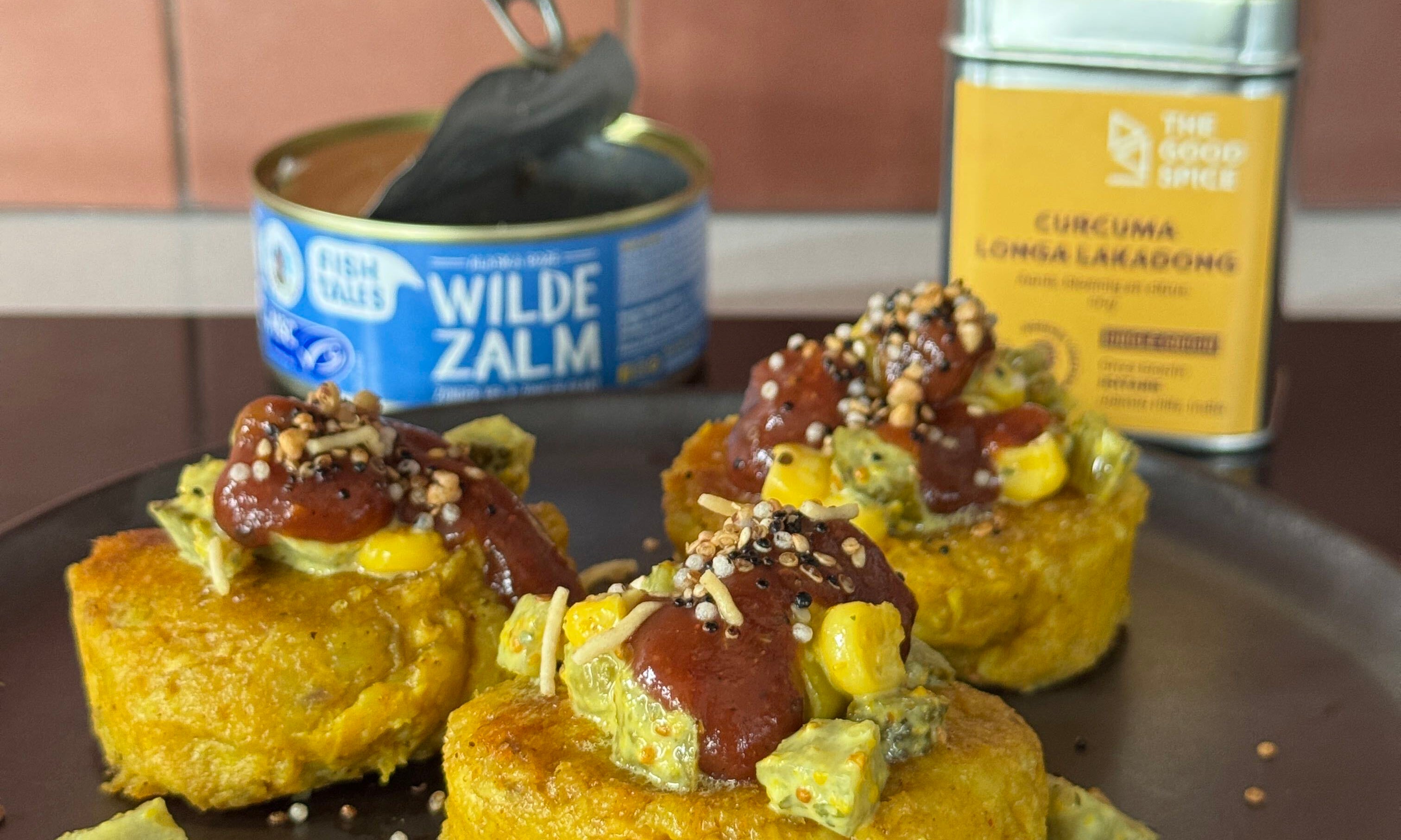 Fish cakes met zalm van Fish Tales