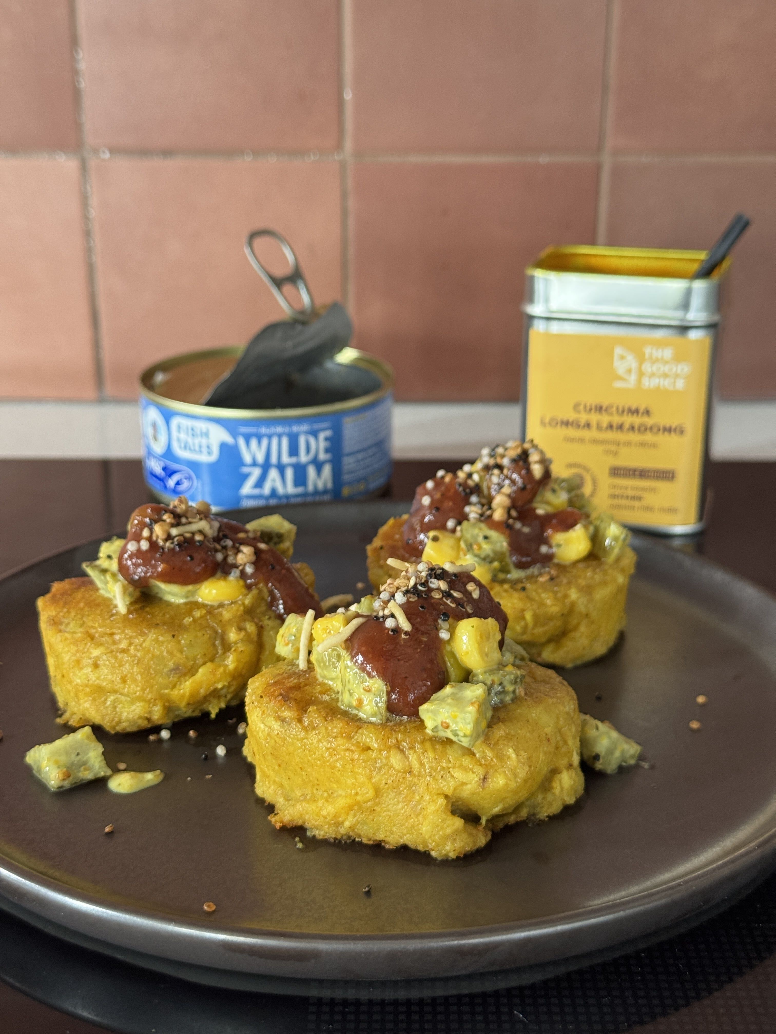 Fish cakes met zalm van Fish Tales