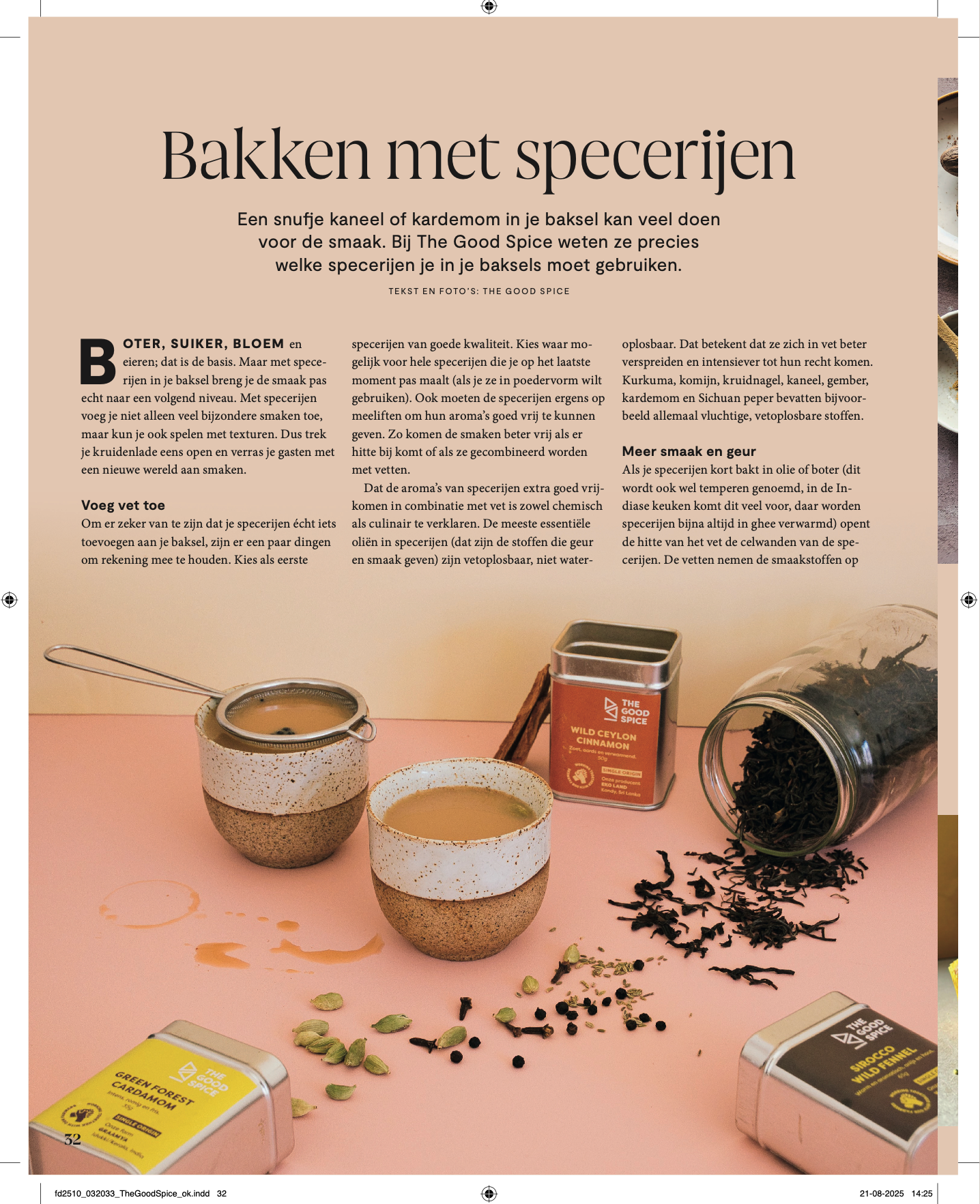 Foodies: Bakken met specerijen