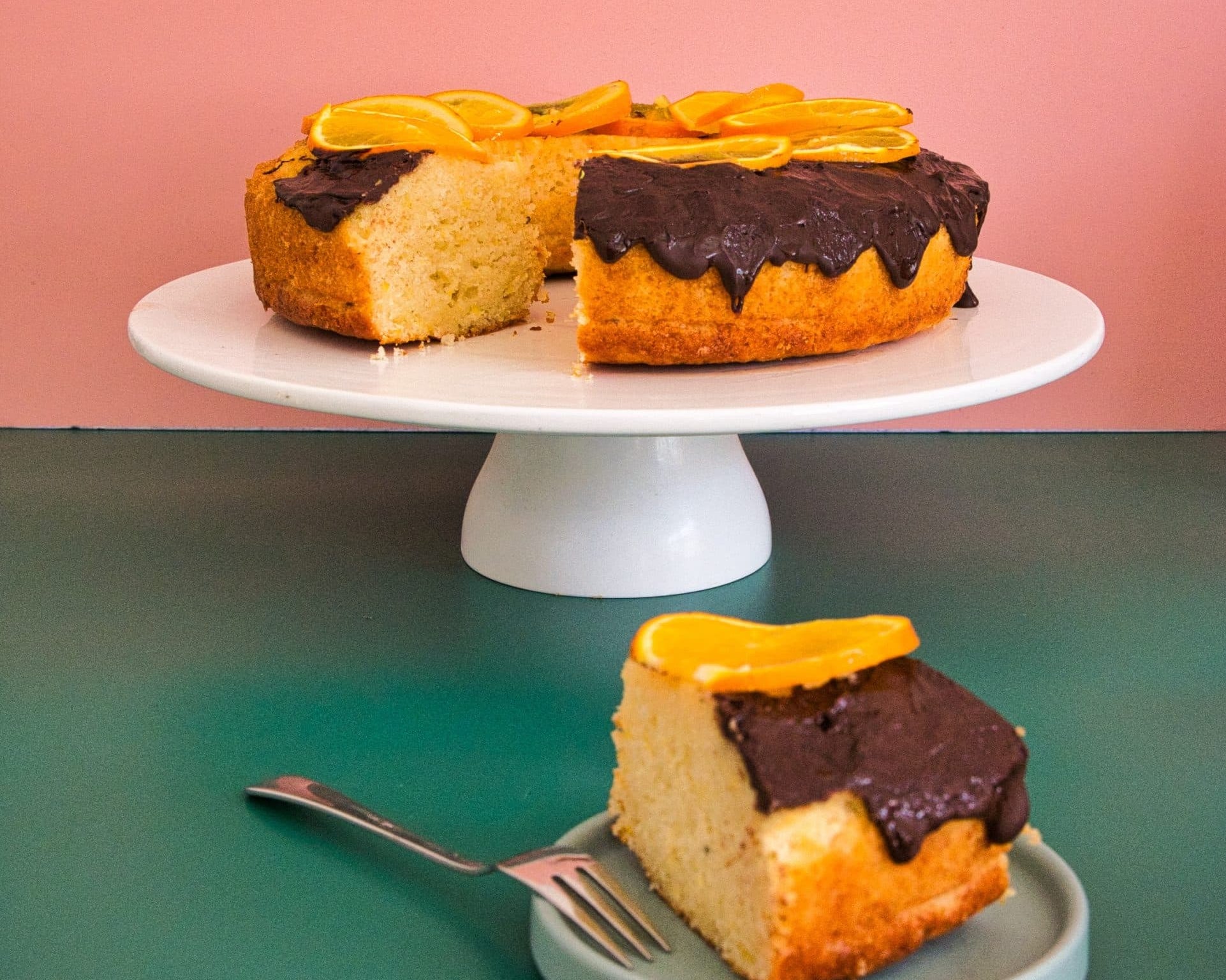 Sinaasappelcake met kardemom