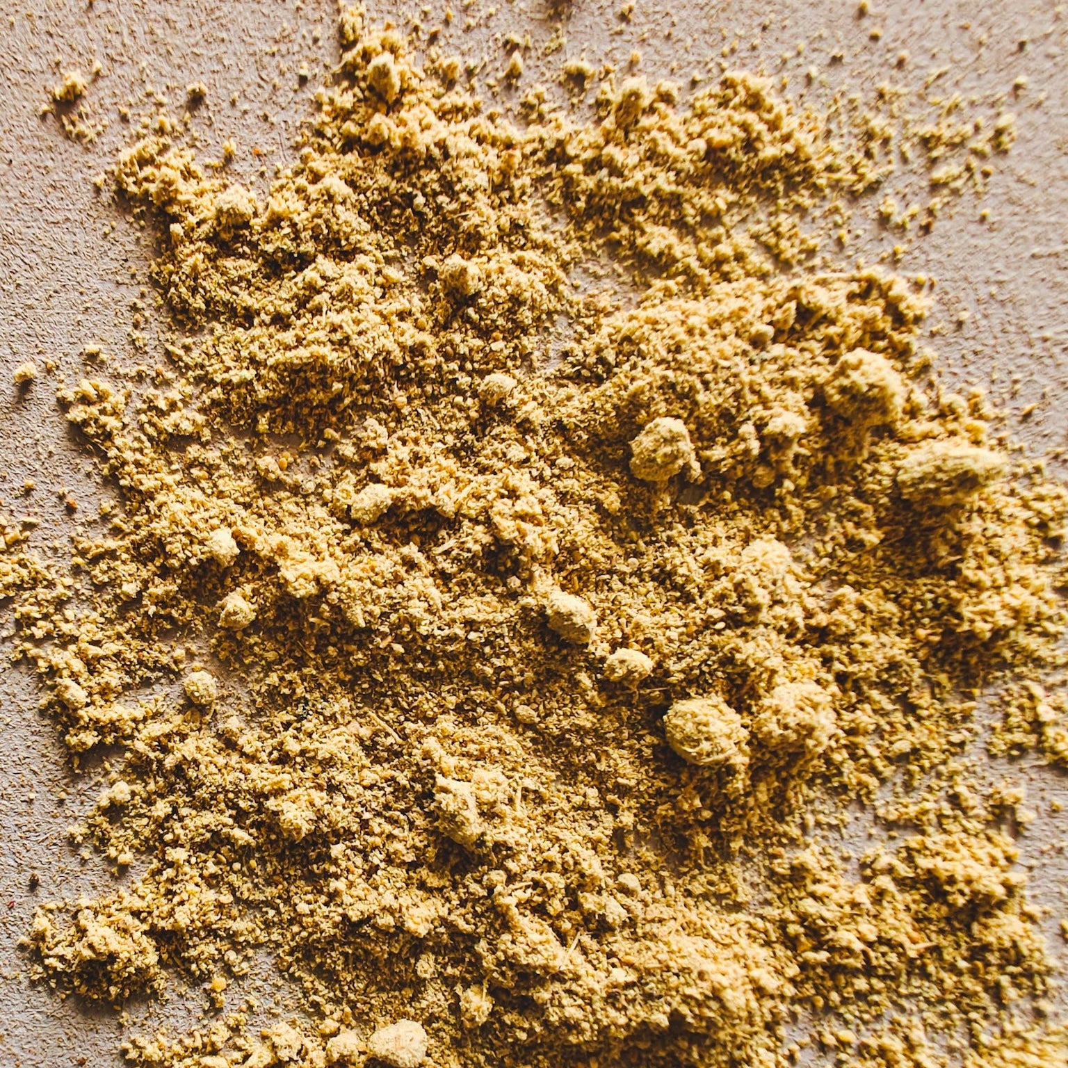 Gemberpoeder close up