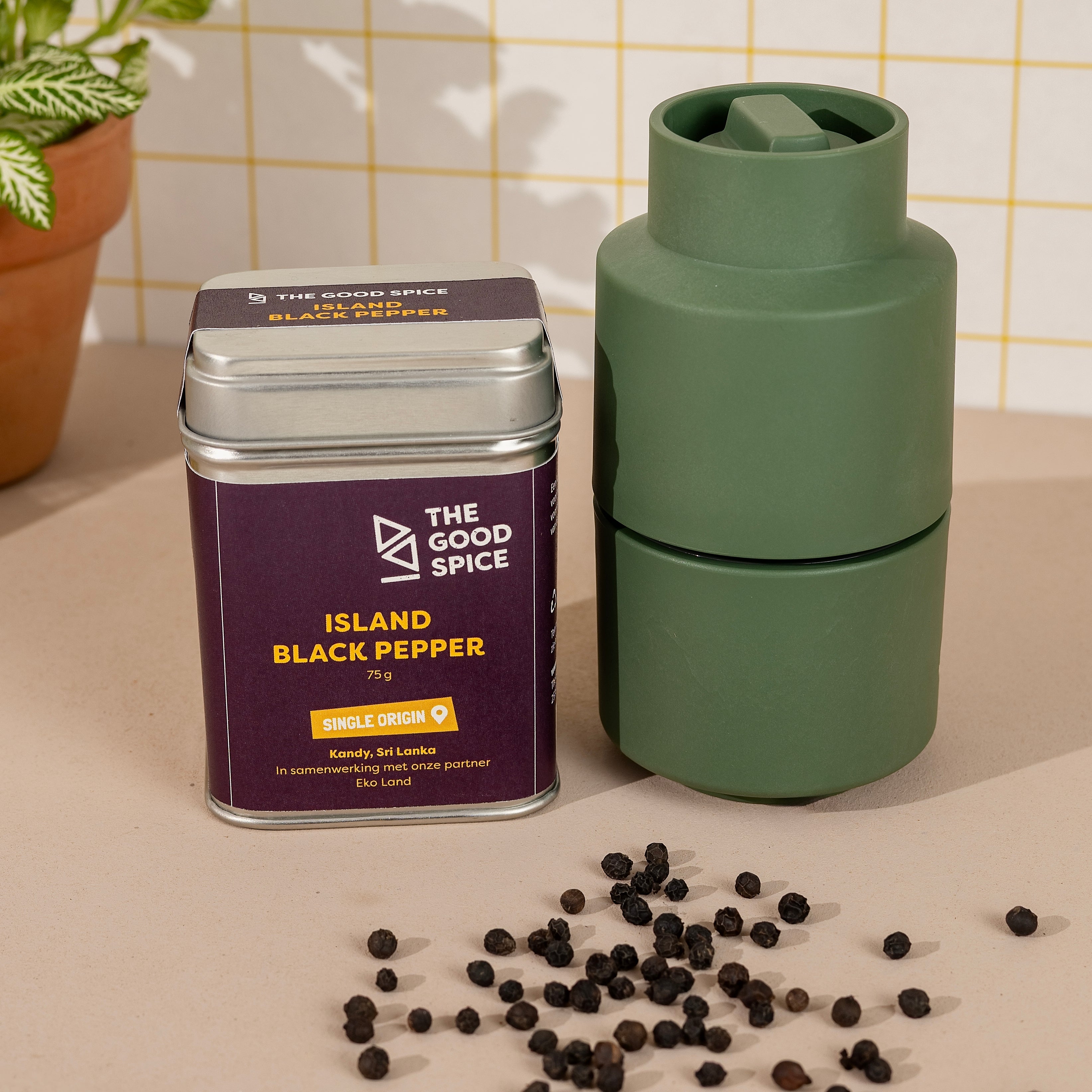 Peper met pepermolen