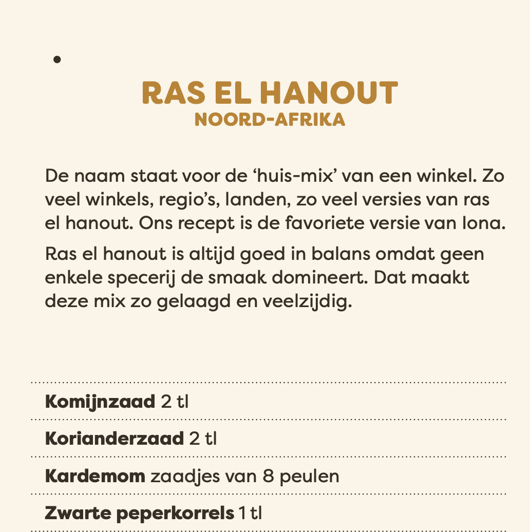 Spiceguide | dé keukenlade gids voor specerijen - A7 waaier