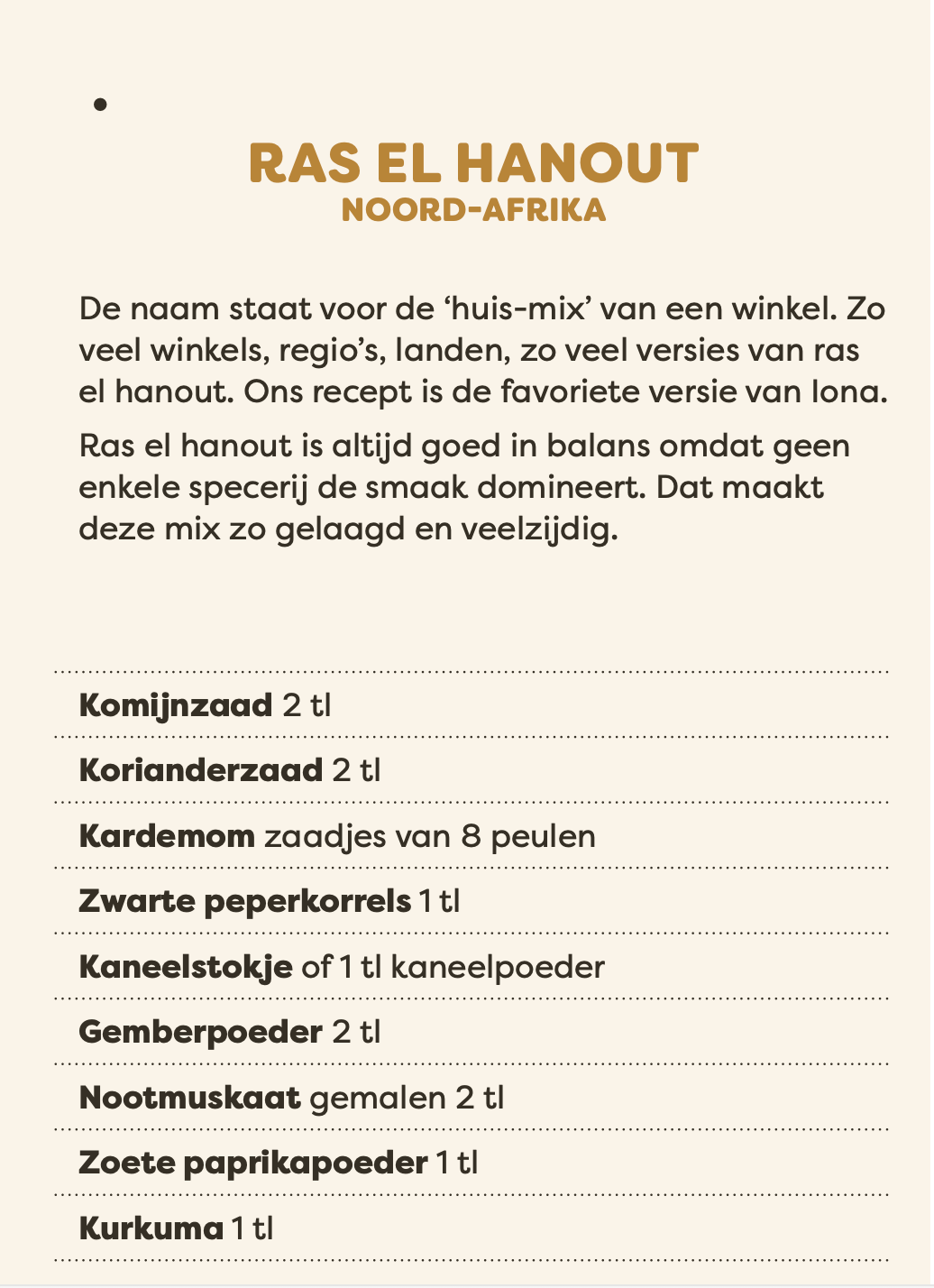 Spiceguide | dé keukenlade gids voor specerijen - A7 waaier